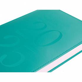 Agenda encuadernada liderpapel creta 170 x 240 2025 dia pagina color turquesa papel 70 gr - 