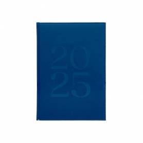 Agenda encuadernada liderpapel creta 170 x 240 2025 semana vista color azul papel 70 gr - 