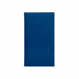 Agenda encuadernada liderpapel creta 80 x 150 2025 semana vista azul papel 70 gr - 