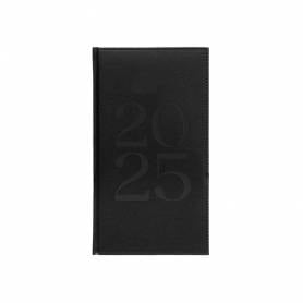 Agenda encuadernada liderpapel creta 80 x 150 2025 semana vista color negro papel 70 gr - 