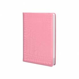 Agenda encuadernada liderpapel icaria a5 2025 día página color rosa papel 70 gr - 