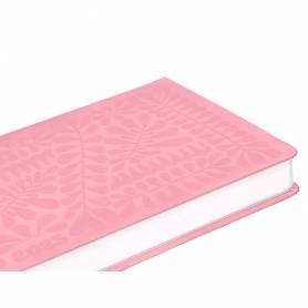 Agenda encuadernada liderpapel icaria a5 2025 día página color rosa papel 70 gr - 