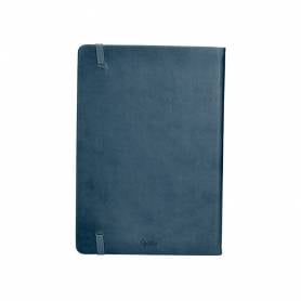 Agenda encuadernada liderpapel mykonos a5 2025 día página color azul papel 70 gr - 