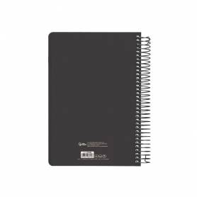 Agenda espiral liderpapel clas sic a4 2025 dia pagina blanc o y negro 2 papel 70 gr - 