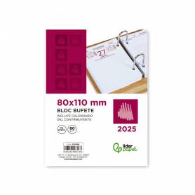 Bloc bufete liderpapel 82 x 115 2025 día pág ina papel 80 gr - 