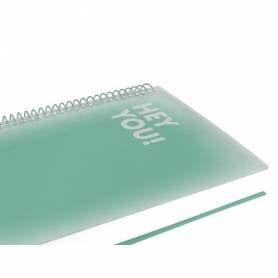 Agenda espiral liderpapel gazi a4 2025 día página color verde papel 70 gr