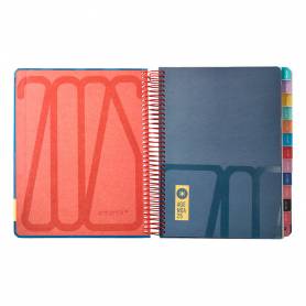 Agenda espiral antartik bold a5+ 2025 dia pagina color azul papel 80 gr - 