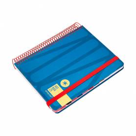 Agenda espiral antartik bold a5+ 2025 dia pagina color azul papel 80 gr - 