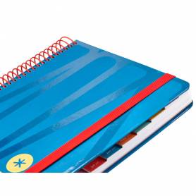 Agenda espiral antartik bold a5+ 2025 dia pagina color azul papel 80 gr - 