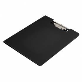 Carpeta q-connect miniclip superior din a4 plastico 50% reciclado negro grosor 2,1 mm - KF14409