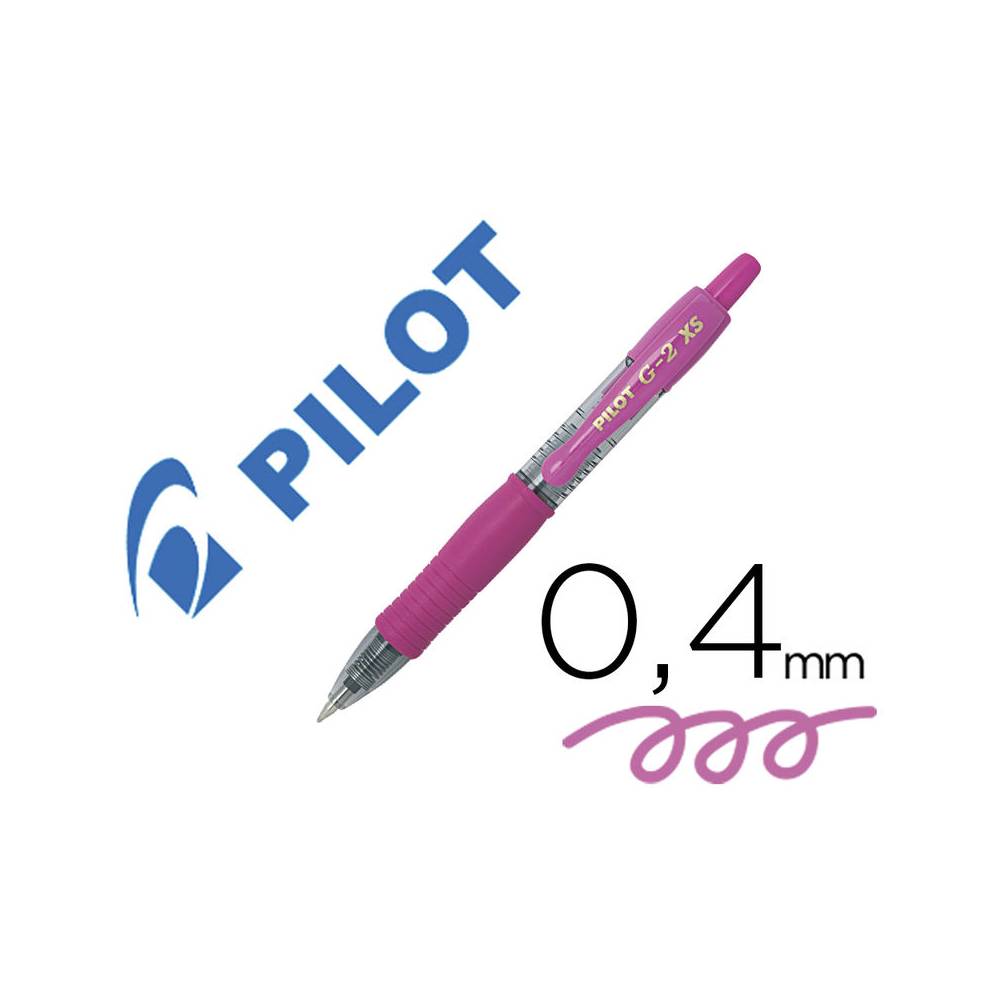 Boligrafo pilot g-2 pixie rosa tinta gel retractil sujecion de caucho - NG2PRS