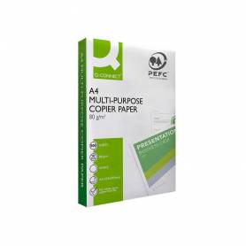 Papel fotocopiadora q-connect economy din a4 80 gramos paquete de 500 hojas - KF01087