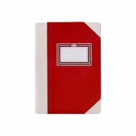 Libro cartone cosido fernandes flecha din a4+ liso 50 hojas 100 gr rojo - 102454999