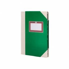 Libro cartone cosido fernandes flecha din a4+ liso 50 hojas 100 gr verde - 102455299