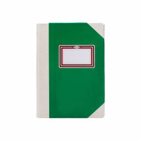 Libro cartone cosido fernandes flecha din a5+ liso 50 hojas 100 gr verde - 102454899