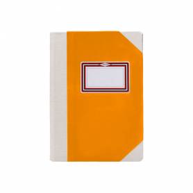 Libro cartone cosido fernandes flecha din a5+ rayado horizontal 50 hojas 100 gr naranja - 102820299