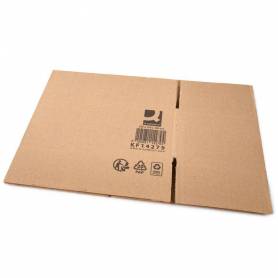 Caja para embalar q-connect americana carton reciclado canal simple 5 mm color kraft 250x150x100 mm - KF14279