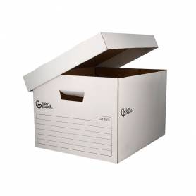 Cajon contenedor liderpapel carton automatico para 4 cajasarchivo def. folio   5 archivadores a-z 430x383x265mm - GA01