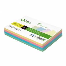 Tarjeta liderpapel para estudiar lisa cartulina de colores 170 gr m2 125x200mm paquete de 200 unidades - TC04