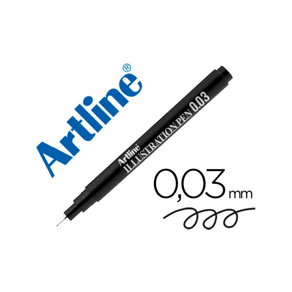 Rotulador artline calibrado micrometrico negro illustration pen ek-2803iln punta poliacetal 0,03mm - EK-2803ILN