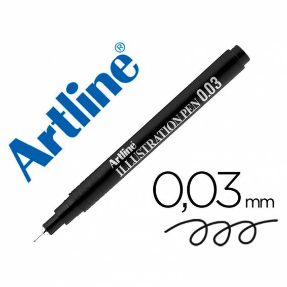 Rotulador artline calibrado micrometrico negro illustration pen ek-2803iln punta poliacetal 0,03mm - EK-2803ILN