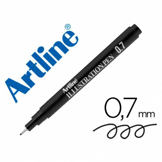 Rotulador artline calibrado micrometrico negro illustration pen ek-287iln punta poliacetal 0,7mm - EK-287ILN