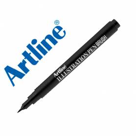 Rotulador artline brush negro illustration pen ek-28filn punta pincel - EK-28FILN