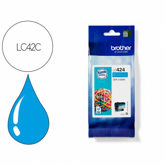 Ink-jet brother lc424c dcp-1200w cian 750 paginas - LC424C