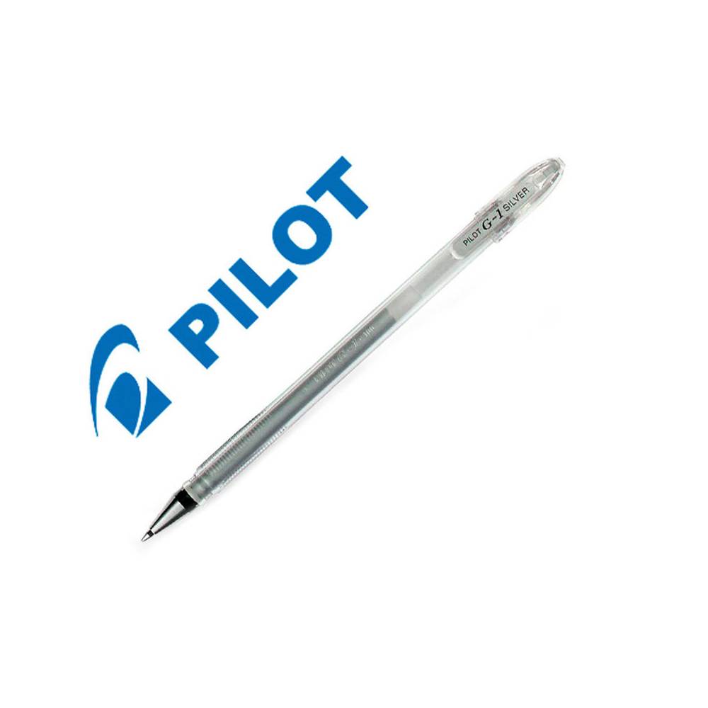 Boligrafo pilot g1 tinta gel plata - BL-G1-7T-SI