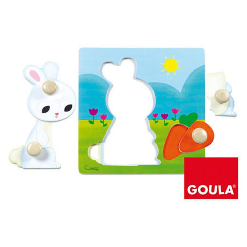 Juego goula didactico puzzle conejo