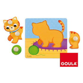 Juego goula didactico puzzle gato