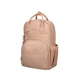 Mochila antartik diseño casual con asa multibolsillo color beige 410x120x290 mm - TK83