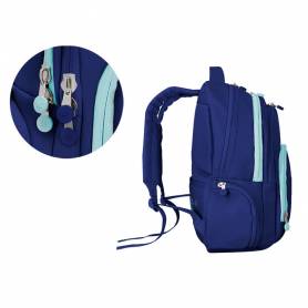 Mochila antartik multibolsillo 19l compartimento para portatil y tablet color azul marino 450 x 160 x 300 mm - IK05