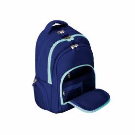 Mochila antartik multibolsillo 19l compartimento para portatil y tablet color azul marino 450 x 160 x 300 mm - IK05