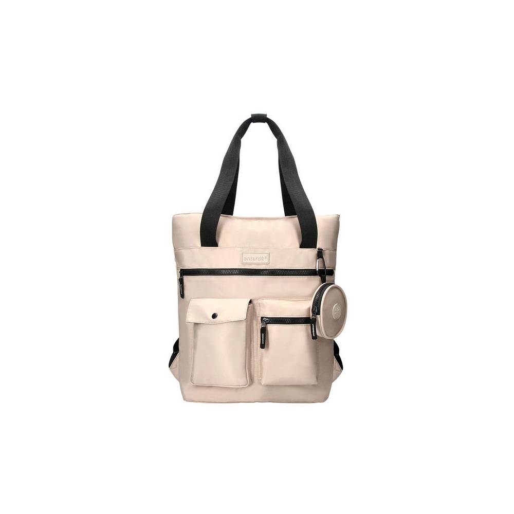 Cartera antartik bolso mochila casual color beige 400x120x390 mm - IK35