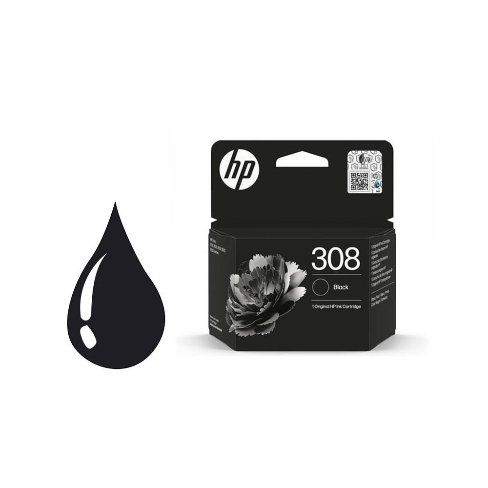 Ink jet hp 308 negro envy 6110 6120 6130 6520 6530 160 paginas - 7FP21UE