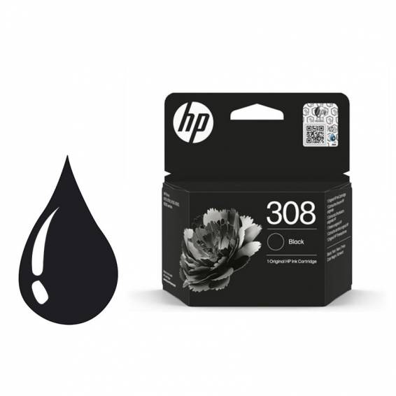 Ink jet hp 308 negro envy 6110 6120 6130 6520 6530 160 paginas - 7FP21UE