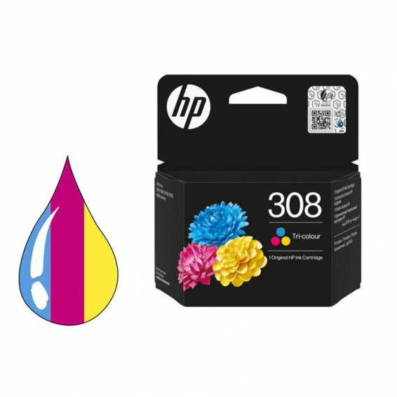 Ink jet hp 308 color envy 6110 6120 6130 6520 6530 120 paginas - 7FP20UE Ink jet hp 308 color envy 6110 6120 6130 6520 6530 120 paginas - 7FP20UE