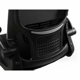 Silla q-connect oficina alba malla base metalica alt max 1110 anc 610 prof 580 ruedas premium color negro - KF14192