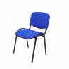Pack 3 Sillas confidente ergonómica azul ergonómica estructura en color negro - PACK326PTNA229