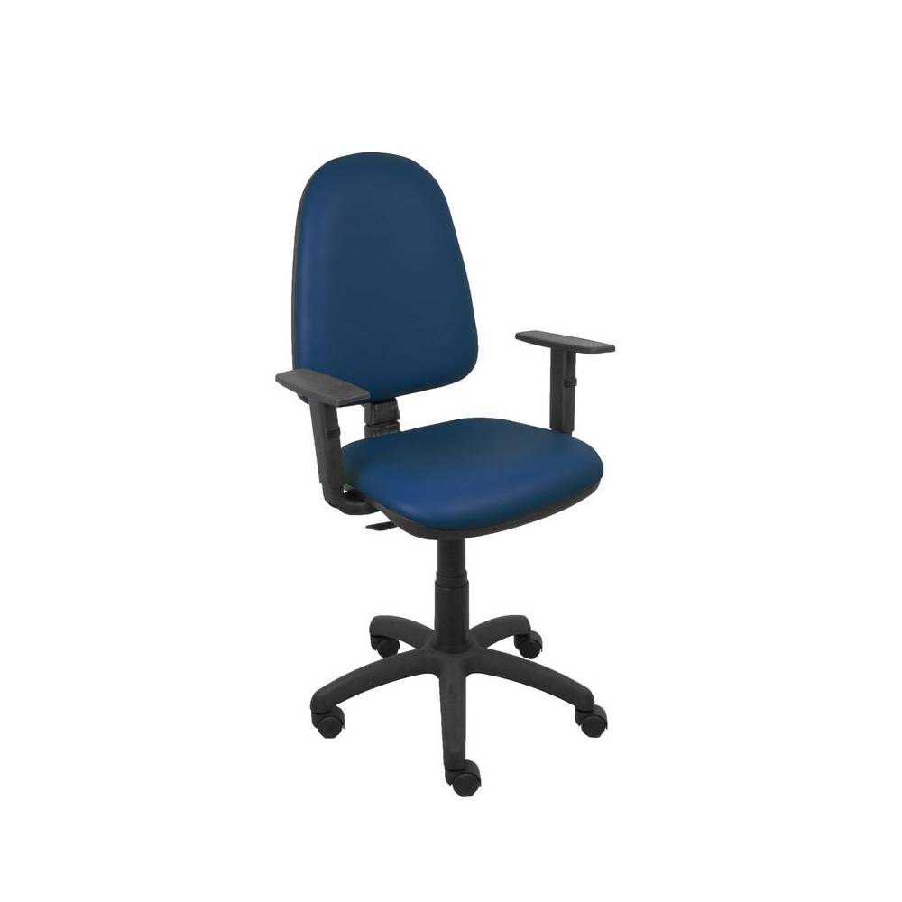 Silla Aýna similpiel marino brazos regulables
