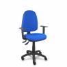 Silla de oficina ergonómica con mecanismo asincro regulable en altura y con brazos regulables azul - 04ASB229B10CRN
