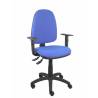 Silla de oficina ergonómica con mecanismo asincro regulable en altura y con brazos regulables azul - 04ASB261B10CRN