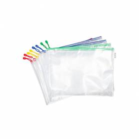 Bolsa multiusos tarifold zipper con cremallera din a3 pack de 8 unidades colores surtidos - 509039