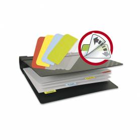 Banderitas separadoras rigida tarifold removible 12x40 mm pack de 48 unidades colores surtidos - 10522