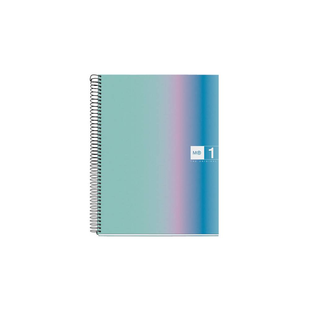 Cuaderno espiral miquelrius din a4 80 hojas 90 gr cuadro 5 mm tapa forrada aurora santorini - MR4066