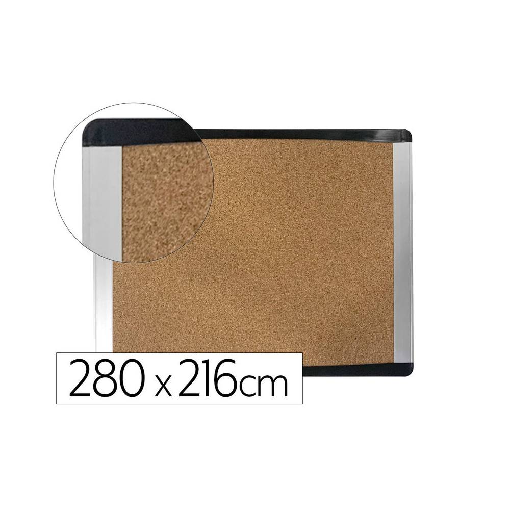 Pizarra corcho bi-office inka reciclado marco de aluminio 280x216 cm - CA2344610226