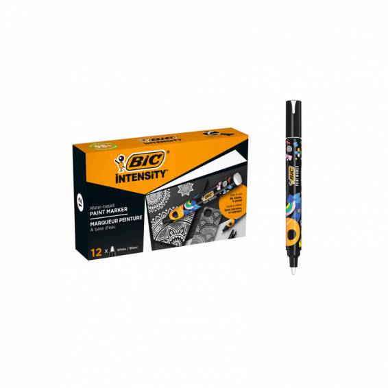 Rotulador bic intensity paint marker color blanco - 527425