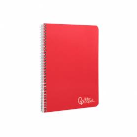 Cuaderno espiral liderpapel din a5 witty tapa dura 80h 90gr rayado montessori 5 mm colores surtidos - BC75