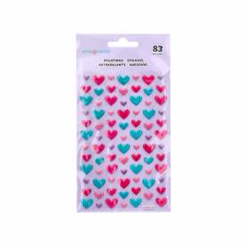 Pegatinas imaginovo corazones magic dreams con relieve 190x105 mm en blister - VP12